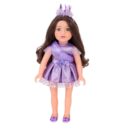 Birthday Queen Outfit for 46cm Doll DesignaFriend KK6146