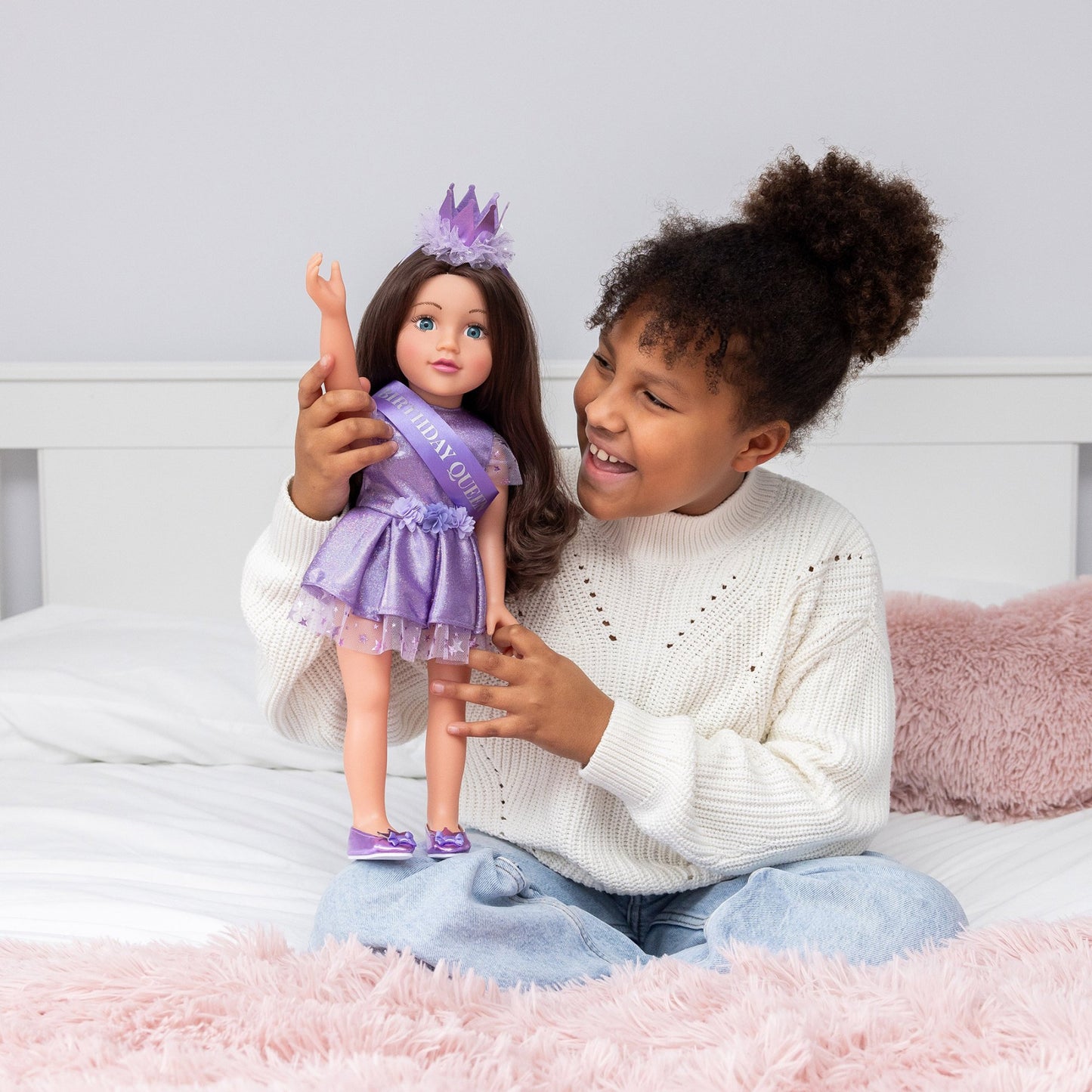 Birthday Queen Outfit for 46cm Doll DesignaFriend KK6146