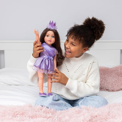 Birthday Queen Outfit for 46cm Doll DesignaFriend KK6146