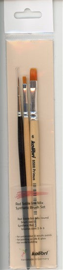 Kolibri Brush Set Size 0/2/6 - KOLSET2