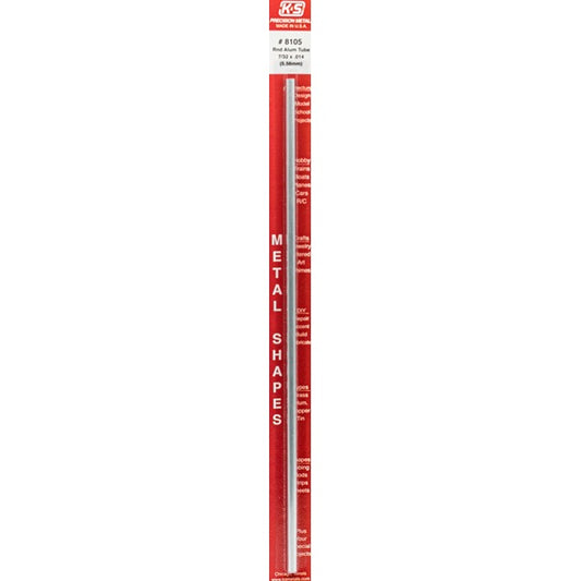 7/32" Aluminium Tube 12" .014 Wall 1 pcs - K&S - K&S8105