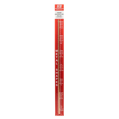 1/8" Brass Round Tube 12" .014" Wall 1 pcs - K&S - K&S8127
