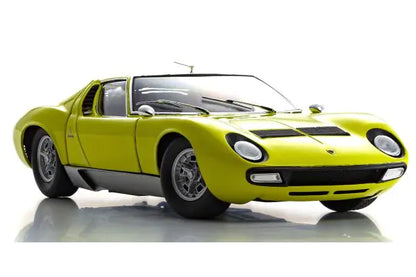 LAMBORGHINI MIURA P400SV YELLOW/SILVER 1/18 Scale Kyosho KYO08317Y