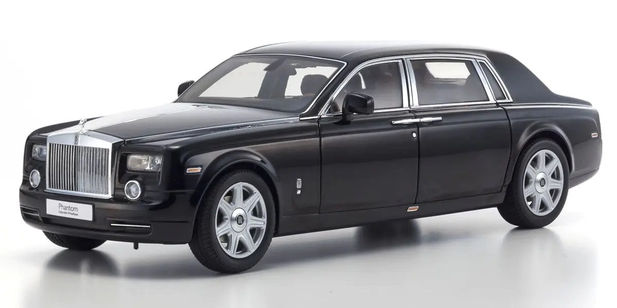 ROLLS ROYCE PHANTOM EXT W/BASE BLACK 1/18 Scale Kyosho KYO08841BKU