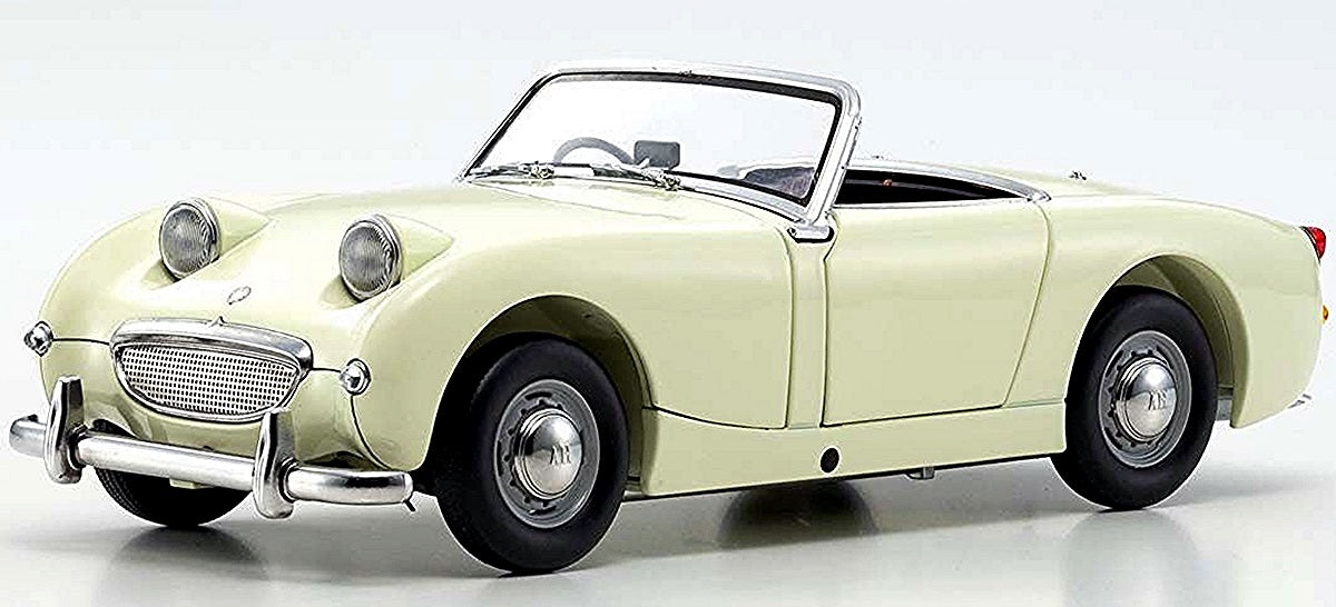 AUSTIN HEALEY SPRITE ENGLISH WHITE  1/18 Scale Kyosho KYO08953EW