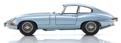 JAGUAR E-TYPE SILVER BLUE METALLIC 1/18 Scale Kyosho KYO08954SBL
