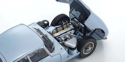 JAGUAR E-TYPE SILVER BLUE METALLIC 1/18 Scale Kyosho KYO08954SBL