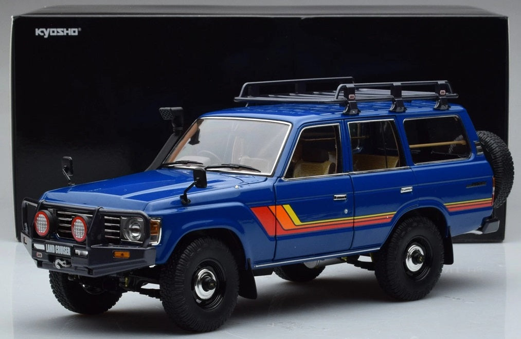 TOYOTA LANDCRUISER 60 BLUE 1/18 Scale Kyosho KYO08956XBL