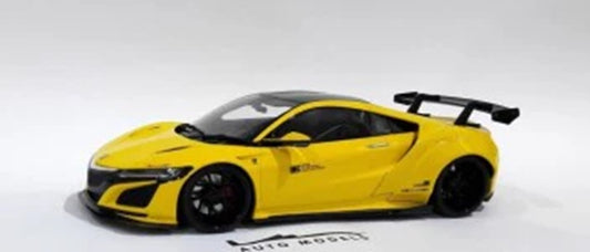 HONDA NSX CUSTOMIZED CAR YELLOW 1/18 Scale Kyosho KYOGTS034KJ-B