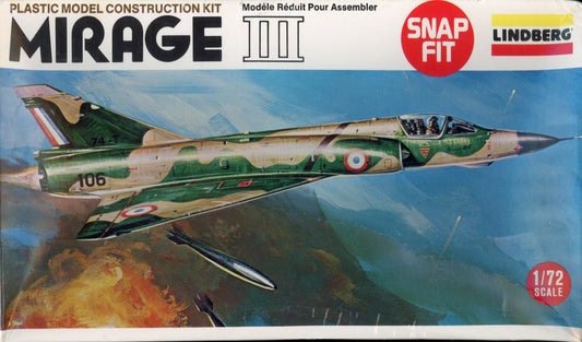 Dassault Mirage IIIE - 1/72 Scale Lindberg
