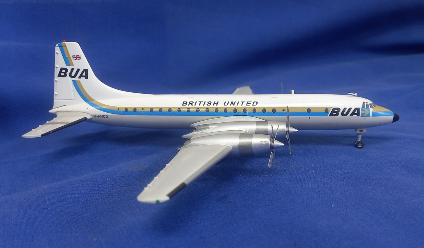 Bristol Britannia British United Airways BUA - 1/200 Scale Aviation 200 AV2178501 MDC-77