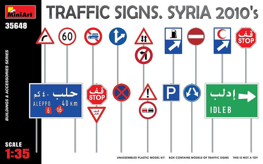 Traffic Signs Syria 2010 - 1/35 Scale MINA35648