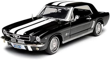 Ford Mustang (Hardtop) Blk 1964 1/2 - 1/18 Scale - MotorMax - MOT73164TC BLACK