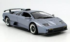 Lamborghini Diablo GT Metallic Grey - 1/18 Scale MotorMax MOT73168MGREY