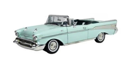 CHEVY BEL AIR (CONVERTIBLE) GREEN 1957 1/18 MOTORMAX - MOT73175TC GREEN