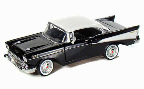 Chevy Bel Air Black/white 1957 - 1/24 Scale Motormax MOT73228AC