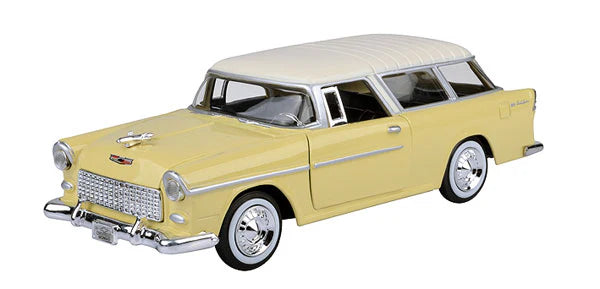 Chevy Bel Air Nomad Light Yellow 1955 - 1/24 Scale Motormax MOT73248AC