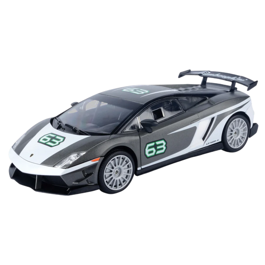 Lamborghini Gallardo GT LP-560-4 Super Trofeo Black/White - 1/24 Scale MotorMax MOT73793