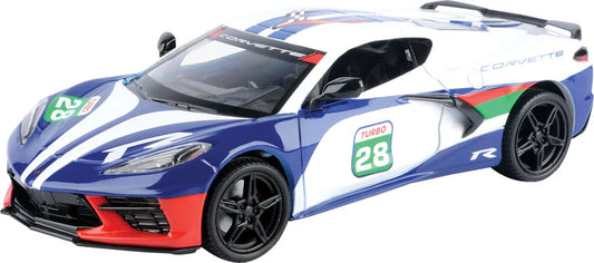 Corvette C8 GT Racing 2020 Blue/White - 1/24 Scale MotorMax MOT73794
