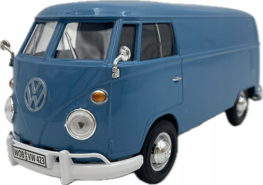 Volkswagen Type 2 (T1) Delivery Van Dove Blue - 1/24 Scale MotorMax MOT79342BLUE