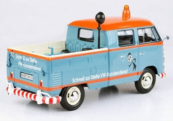 Volkswagen Type 2 TI Service Pickup Gulf Blue - 1/24 Scale - MotorMax - MOT79555