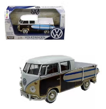 Volkswagen Type 2 (TI) Pickup w/Surfboard 1/24 Scale MotorMax MOT79560
