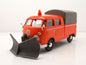 Volkswagen Type 2 (T1) PU with Snowplow Orange - 1/24 Scale Motormax MOT79593