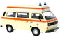 Volkswagen Type 2 (T3) Hi Roof Ambulance Cream - 1/24 Scale Motormax MOT79595