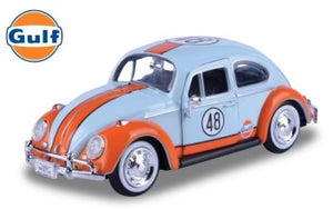 Volkswagen Beetle with Gulf Livery 1966 - 1/24 Scale MotorMax MOT79655