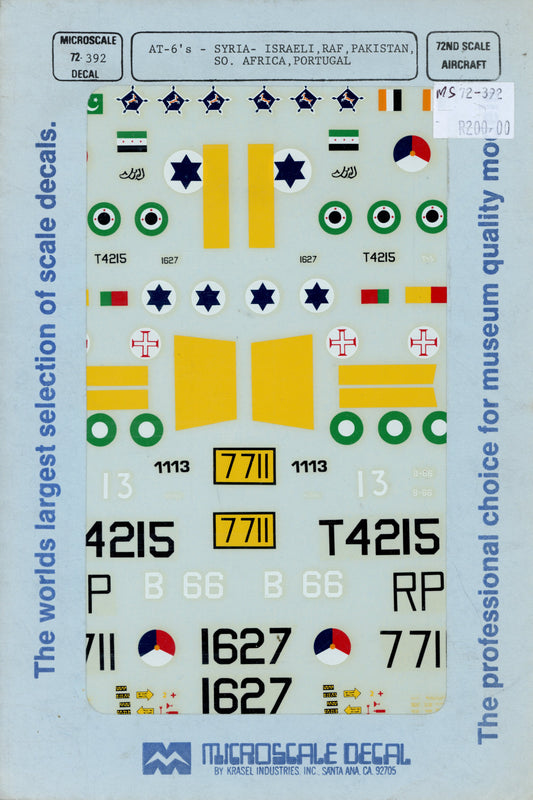 AT-6's - 1/72 Scale Microscale Decal MS72-392