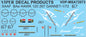 SAAF BAe Hawk 120 '267 Gannet' Decal Sheet - 1/72 Scale Viper Decal Products MSA72073