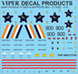 SAAF Piaggio P.166S Albatros '900' - 1/72 Scale Viper Decal Products MSA72182