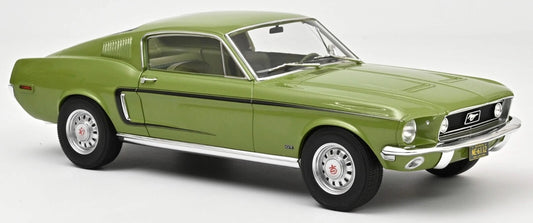 FORD MUSTANG FASTBACK GT LIMEGOLD MET LTD ED 750 PCS 68 1/12 Scale NOREV MTDNOR122704