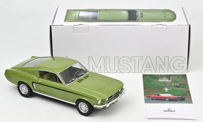 FORD MUSTANG FASTBACK GT LIMEGOLD MET LTD ED 750 PCS 68 1/12 Scale NOREV MTDNOR122704