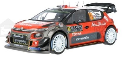 CITROËN C3 WRC N°10 RALLYE DE MONTE CARLO  '18 1/18 Scale NOREV MTDNOR181636