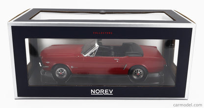 FORD MUSTANG CONVERTIBLE RED 1966 CLOSE BODY S 1/18 Scale NOREV MTDNOR182810