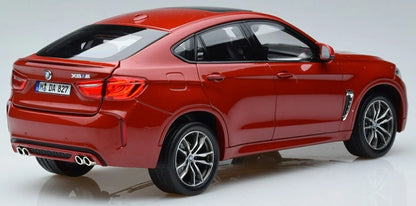 BMW X6 M RED METALLIC 2015 1/18 SCALE NOREV MTDNOR183242