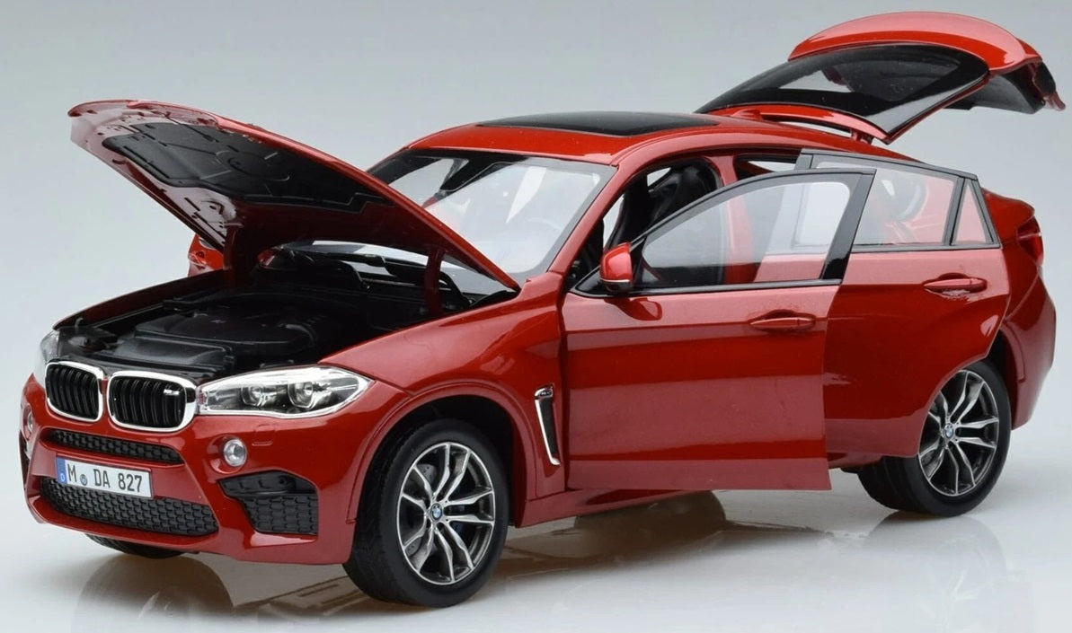 BMW X6 M RED METALLIC 2015 1/18 SCALE NOREV MTDNOR183242