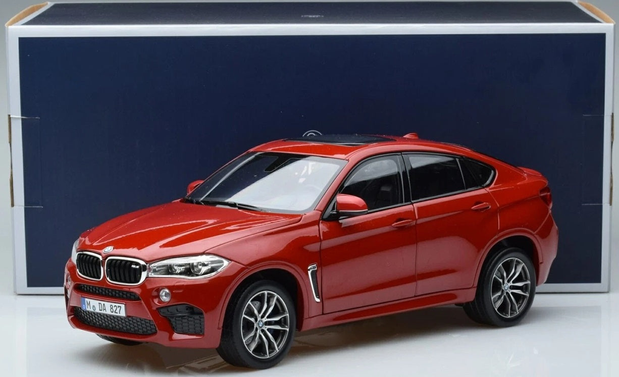 BMW X6 M RED METALLIC 2015 1/18 SCALE NOREV MTDNOR183242