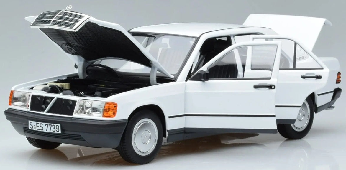 MERCEDES-BENZ 190E WHITE 1984 1/18 Scale NOREV MTDNOR183820