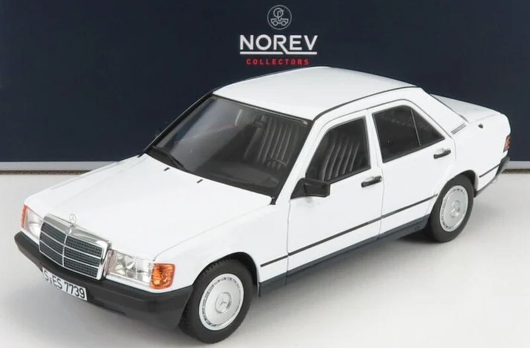 MERCEDES-BENZ 190E WHITE 1984 1/18 Scale NOREV MTDNOR183820