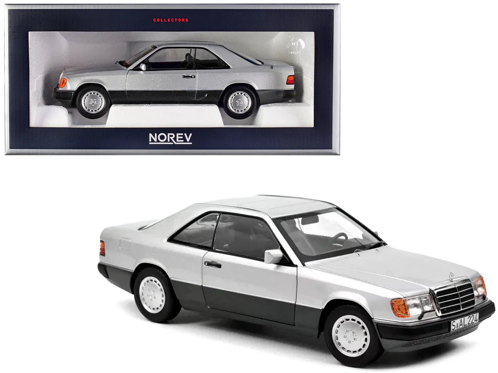 MERCEDES-BENZ 300 CE-24 COUPE SILVER 1990 1/18 Scale NOREV MTDNOR183880