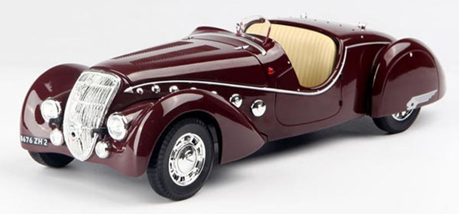 PEUGEOT 302 DARL'MAT ROADSTER RED 1937 1/18 Scale NOREV MTDNOR184695