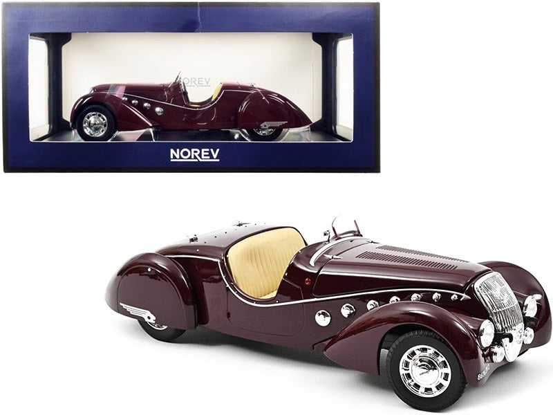 PEUGEOT 302 DARL'MAT ROADSTER RED 1937 1/18 Scale NOREV MTDNOR184695
