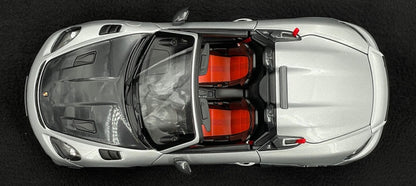 PORSCHE 718 SPYDER RS W/ WEISSACH PACK 2023 GT-SILVER 1/18 Scale NOREV MTDNOR187270