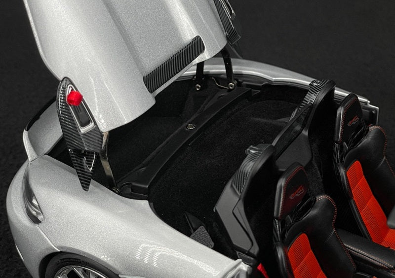 PORSCHE 718 SPYDER RS W/ WEISSACH PACK 2023 GT-SILVER 1/18 Scale NOREV MTDNOR187270