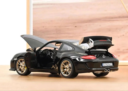 Porsche 911 GT3RS Black and White Gold Met 2009 - 1/18 Scale - Norev - MTDNOR187563