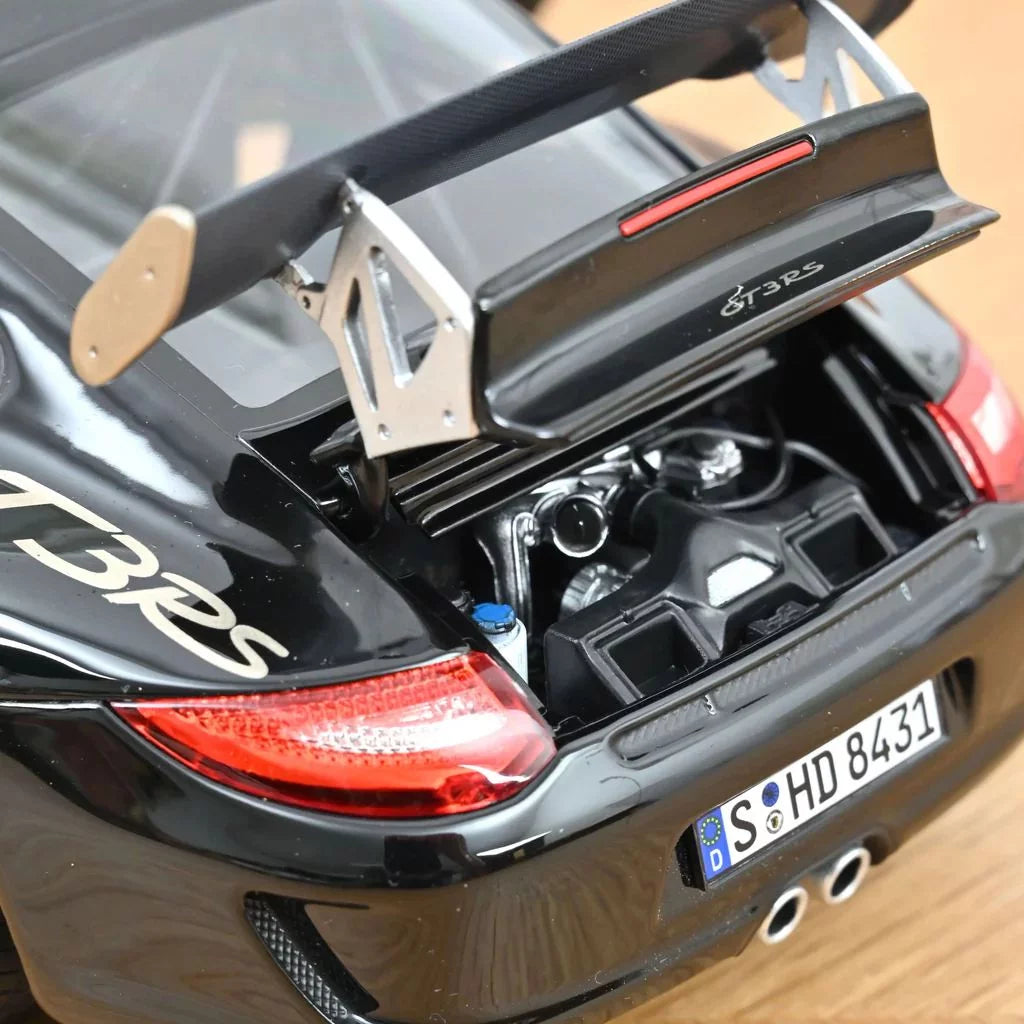 Porsche 911 GT3RS Black and White Gold Met 2009 - 1/18 Scale - Norev - MTDNOR187563