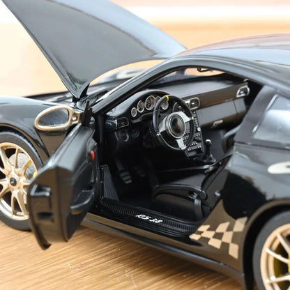 Porsche 911 GT3RS Black and White Gold Met 2009 - 1/18 Scale - Norev - MTDNOR187563