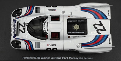 PORSCHE 917K WIN FRA 24H MARKO/V LENNEP '71 CLSED BODY 1/18 Scale NOREV MTDNOR187588